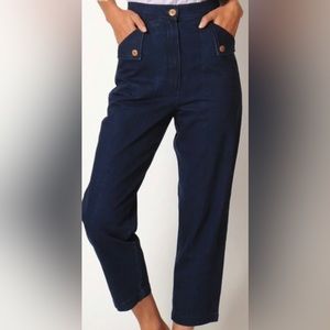 Ilana Kohn Huxie pant size 4 in dark denim
